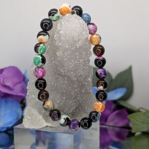 Rainbow Orca Agate Bracelet- 8mm